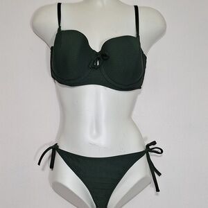 Shade & Shore Green Bikini Swim